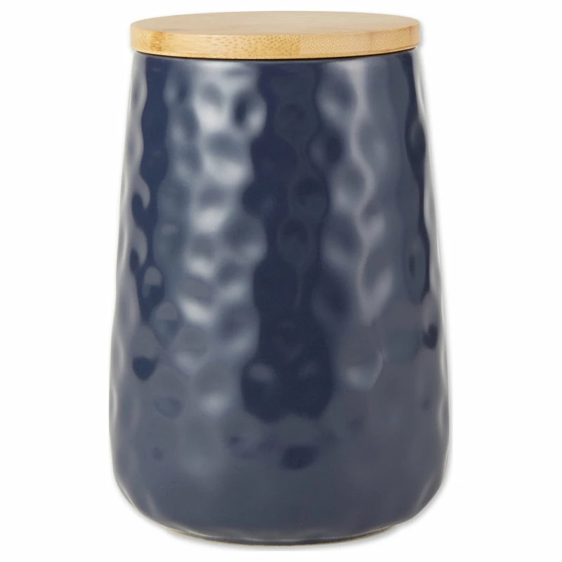 Coupon ๐ Design Imports Indigo Blue Matte Dimple Texture Ceramic Canister (Set Of 2) ๐ 3 Coupon ๐ Design Imports Indigo Blue Matte Dimple Texture Ceramic Canister (Set Of 2) ๐ - Image 3