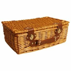 Coupon 🤩 Wald Imports Brown Wicker 13" Picnic Basket 🥰