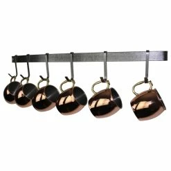 Budget 🔥 Enclume Design Products Enclume Handcrafted Moscow Mule Mug Rack 30" W 6 Hooks, 🔨 Hammered Steel ✨ -YBM Sales Store 1841b9db0deac10d 7565 w800 h800 b1 p0
