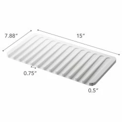Buy ✔️ Yamazaki Home Dish Drainer Tray, Silicone, White ❤️ 7 Buy ✔️ Yamazaki Home Dish Drainer Tray, Silicone, White ❤️ -YBM Sales Store 19e164a6025ad702 2714 w800 h800 b1 p0