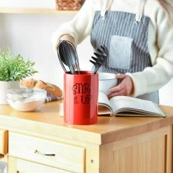 Best reviews of ✔️ Design Imports DII Red Stir It Up Ceramic Utensil Holder 👏 -YBM Sales Store 1d51782a01258d70 7801 w800 h800 b0 p0