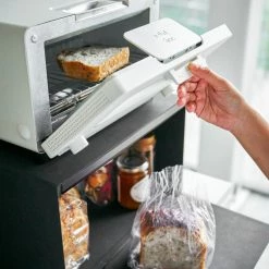 Discount ✔️ Yamazaki Home Bread Box, Steel, Holds 22.2 Lbs, Black 😉 -YBM Sales Store 2531a39b025ad698 2625 w800 h800 b0 p0