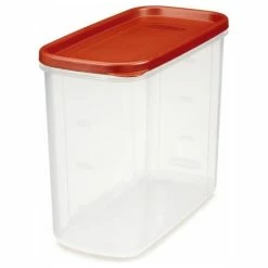 Wholesale 🎁 Rubbermaid® 1776472 Modular Dry Food Container, Clear/Racer Red, 16-Cup ✨