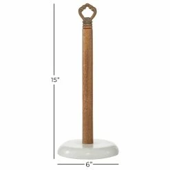 Buy ⭐ Brimfield & May Traditional White Marble Paper Towel Holder 46781 💯 -YBM Sales Store 2ca15fab0052382d 6747 w800 h800 b1 p0