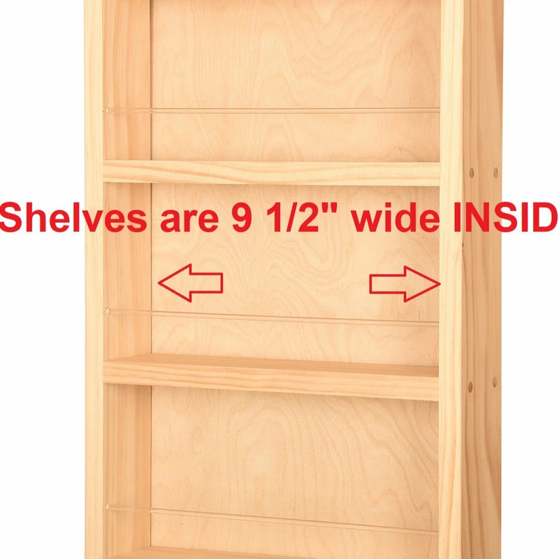 Buy 🧨 Timber Tree Cabinets Citrus Unfinished On The Wall Spice Rack 42"h X 14"w X 2.5"d 🥰 6 Buy 🧨 Timber Tree Cabinets Citrus Unfinished On The Wall Spice Rack 42"h X 14"w X 2.5"d 🥰 - Image 6