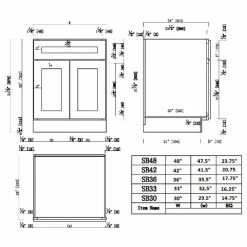 Brand new ✔️ Design House 561506 Brookings 42"W X 34-1/2"H Double Door Base - White 🧨 -YBM Sales Store 2e4180bb0efd1e02 0670 w800 h800 b1 p0
