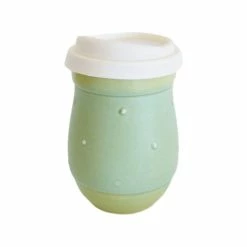 Best Sale 🥰 Sarah Welch Pottery Turquoise Ceramic Travel Mug With Silicone Lid, 16 Oz. 🔔