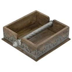 Brand new 💯 Gerson Company 7"Sq Wood/Metal Na Packin Holder 🎁