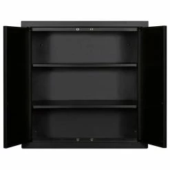 Buy ⭐ Summit Lamp Corp. Summit CAB18TALL 18"W X 18"H Double Door Base Cabinet - Black 😍 -YBM Sales Store 3521698d025e046f 3566 w800 h800 b1 p0