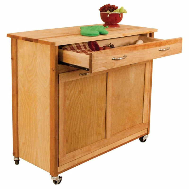 Best Sale 😀 Catskill Craftsmen Pull Out Recycling/Trash Island 😀 2 Best Sale 😀 Catskill Craftsmen Pull Out Recycling/Trash Island 😀 - Image 2