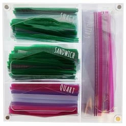 Outlet 🎉 Vandue Corporation OnDisplay Luxe Acrylic Kitchen Drawer Zip Food Storage Bag Organizer - Food Bag ✨ -YBM Sales Store 3941c59801b2bf84 1016 w800 h800 b1 p0