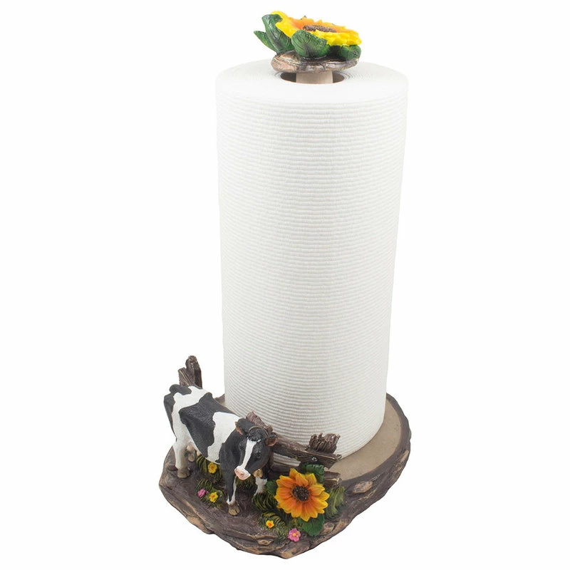 Best Sale 👍 DWK Corp. Country Farm Holstein Cow Decorative Paper Towel Holder 🔥 2 Best Sale 👍 DWK Corp. Country Farm Holstein Cow Decorative Paper Towel Holder 🔥 - Image 2