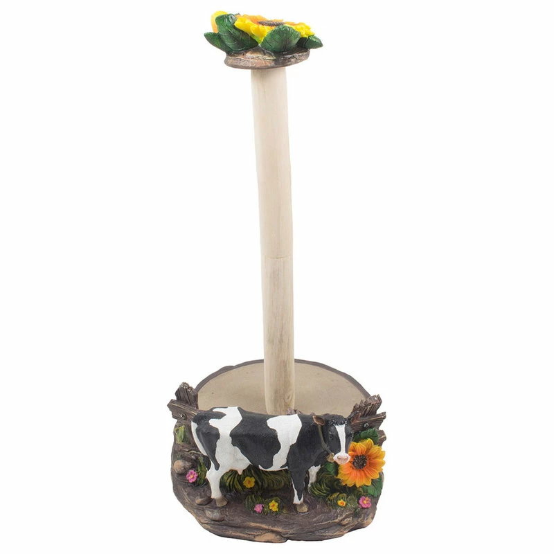 Best Sale 👍 DWK Corp. Country Farm Holstein Cow Decorative Paper Towel Holder 🔥 5 Best Sale 👍 DWK Corp. Country Farm Holstein Cow Decorative Paper Towel Holder 🔥 - Image 5