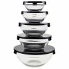 Best reviews of ❤️ Glass Bowl Set 10 Pieces With Lids By Chef Buddy, Black 🌟