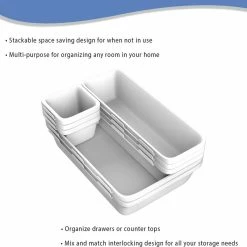 Hot Sale ✨ Lavish Home 8-Piece Plastic Stackable Modular Drawer Organizer ✨ 8 Hot Sale ✨ Lavish Home 8-Piece Plastic Stackable Modular Drawer Organizer ✨ -YBM Sales Store 4d71b7330cbf3a4c 0772 w800 h800 b0 p0