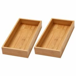 Promo 👏 Ybm Home Inc. YBM Home Kitchen Drawer Organizer Storage Box, Set Of 2, 6"x12"x2" ⌛