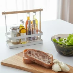 Wholesale 🌟 Yamazaki Home Tabletop Storage Caddy, Steel And Wood, Holds 4.4 Lbs ⭐ -YBM Sales Store 4fb17b28025adaea 2588 w800 h800 b0 p0