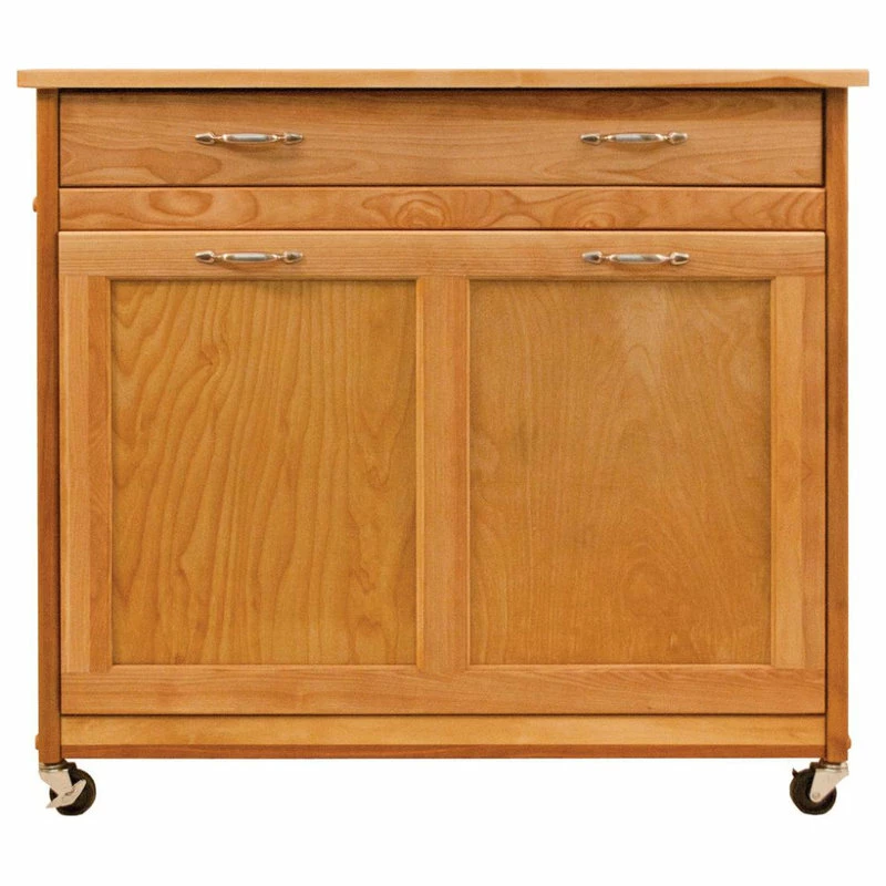 Best Sale 😀 Catskill Craftsmen Pull Out Recycling/Trash Island 😀 1 Best Sale 😀 Catskill Craftsmen Pull Out Recycling/Trash Island 😀