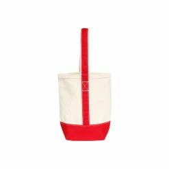 Coupon 👏 CB STATION Monogrammed Wine Tote Red, Evergreen Thread, Arial Font, F 🎁