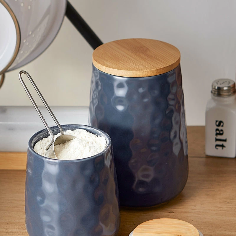 Coupon ๐ Design Imports Indigo Blue Matte Dimple Texture Ceramic Canister (Set Of 2) ๐ 9 Coupon ๐ Design Imports Indigo Blue Matte Dimple Texture Ceramic Canister (Set Of 2) ๐ - Image 9