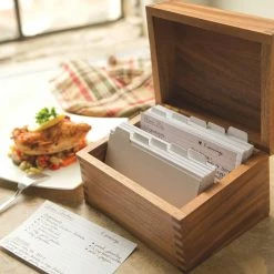 Cheapest 😍 Ironwood Gourmet Acacia Wood Recipe Box 👍 -YBM Sales Store 5d318c6c073defeb 6917 w800 h800 b0 p0