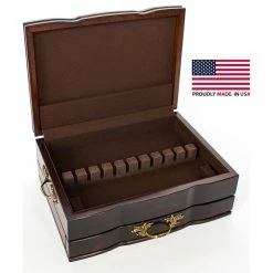 Best Pirce 🔥 American Chest Co Grandeur Flatware Chest, Solid American Cherry Hardwood With Anti-Tarnish Lining 💯 -YBM Sales Store 5f6140210f6353d4 3673 w800 h800 b1 p0