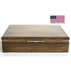 Best Pirce ✔️ American Chest #F00W TRADITIONS Flatware Chest; ENGLISH WALNUT Finish 🤩