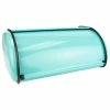Outlet 🥰 HOME BASICS Steel Bread Box, Turquoise 🌟