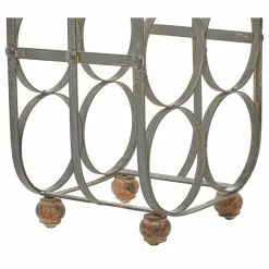 Outlet 🌟 Brimfield & May Rustic Black Metal Wine Rack 63342 🎁 -YBM Sales Store 6621a280005231d3 8072 w800 h800 b1 p0