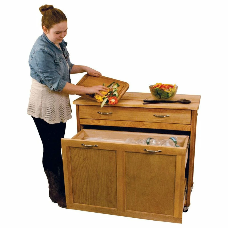 Best Sale 😀 Catskill Craftsmen Pull Out Recycling/Trash Island 😀 5 Best Sale 😀 Catskill Craftsmen Pull Out Recycling/Trash Island 😀 - Image 5