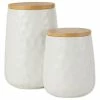 Top 10 ✨ Design Imports White Matte Dimple Texture Ceramic Canister (Set Of 2) 😉