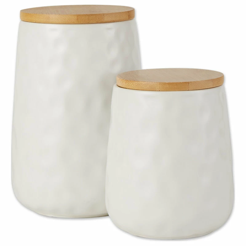 Top 10 โจ Design Imports White Matte Dimple Texture Ceramic Canister (Set Of 2) ๐ 1 Top 10 โจ Design Imports White Matte Dimple Texture Ceramic Canister (Set Of 2) ๐