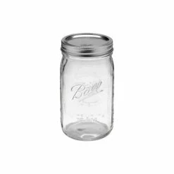 Brand new 🛒 Jarden Home Brands Ball® 67000 Wide Mouth Mason Jars With Lids & Bands, 1 Qt, 12-Pack 👏