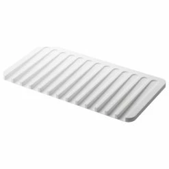 Buy ✔️ Yamazaki Home Dish Drainer Tray, Silicone, White ❤️