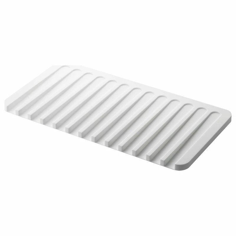 Buy ✔️ Yamazaki Home Dish Drainer Tray, Silicone, White ❤️ 1 Buy ✔️ Yamazaki Home Dish Drainer Tray, Silicone, White ❤️