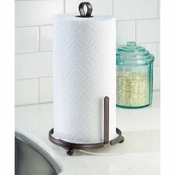 Hot Sale 😀 IDesign York Lyra Paper Towel Holder Stand, Bronze 🌟 -YBM Sales Store 71b1c0090beb18a1 3929 w800 h800 b0 p0