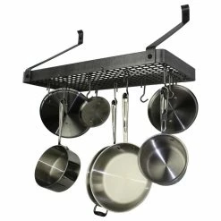 Budget 💯 Enclume Handcrafted 30" Gourmet Deep Bookshelf Wall Rack, 🔨 Hammered Steel 😉