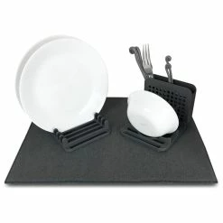 Discount 🔔 Grand Fusion Dark Gray Microfiber Dish Drying Mat And Rack ✔️ -YBM Sales Store 75819df3002da5ec 0210 w800 h800 b1 p0