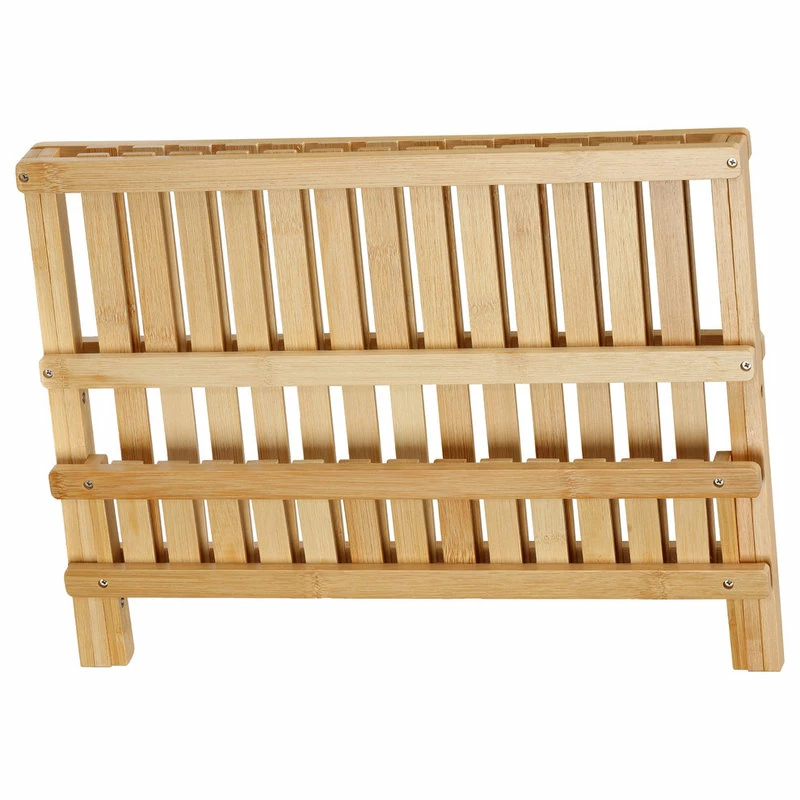 Brand new 👏 Cortesi Home Rella Bamboo Folding Dish Rack For Drying And Storage 😉 2 Brand new 👏 Cortesi Home Rella Bamboo Folding Dish Rack For Drying And Storage 😉 - Image 2