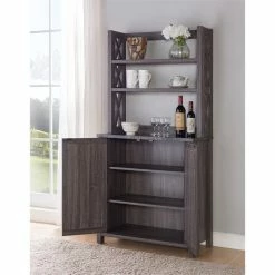 Best reviews of 🔔 Furniture Of America E-Commerce By Enitial Lab Furniture Of America Schuetz Rustic Wood Multi-Storage Kitchen Cabinet In Gray 🧨 -YBM Sales Store 841123840e799210 5781 w800 h800 b0 p0