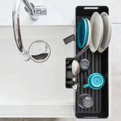 Top 10 ❤️ Yamazaki Home Slim Dish Rack, Plastic, Holds 17.1 Lbs, Black 🤩 -YBM Sales Store 8b813cc6025ad916 2625 w800 h800 b0 p0