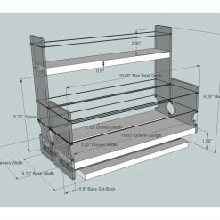 Hot Sale 🥰 Vertical Spice 23x1.5x11 Combo Drawers, Cream 😀 -YBM Sales Store 8d31eede0a9092be 4215 w800 h800 b0 p0