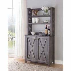 Best reviews of 🔔 Furniture Of America E-Commerce By Enitial Lab Furniture Of America Schuetz Rustic Wood Multi-Storage Kitchen Cabinet In Gray 🧨 -YBM Sales Store 8e512f2f0e799212 5781 w800 h800 b0 p0