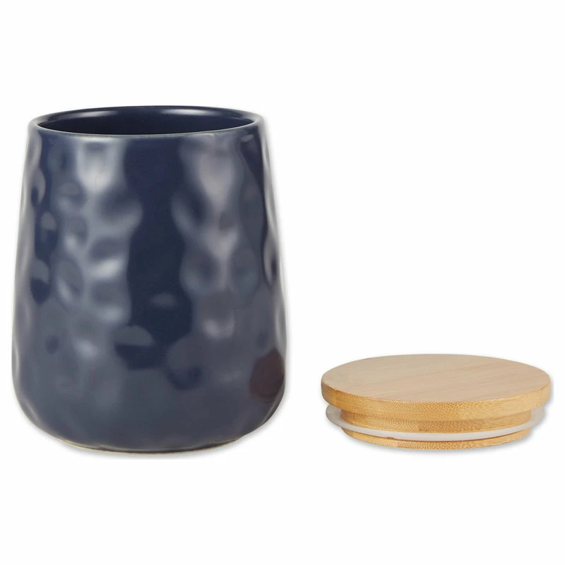 Coupon ๐ Design Imports Indigo Blue Matte Dimple Texture Ceramic Canister (Set Of 2) ๐ 4 Coupon ๐ Design Imports Indigo Blue Matte Dimple Texture Ceramic Canister (Set Of 2) ๐ - Image 4