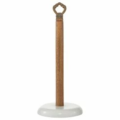 Buy ⭐ Brimfield & May Traditional White Marble Paper Towel Holder 46781 💯