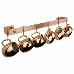 New 🎁 Enclume 24" Wall Rack Utensil Bar With 6 Hooks, Brushed Copper 👏 -YBM Sales Store b1c1dfbb0a283229 0480 w800 h800 b1 p0