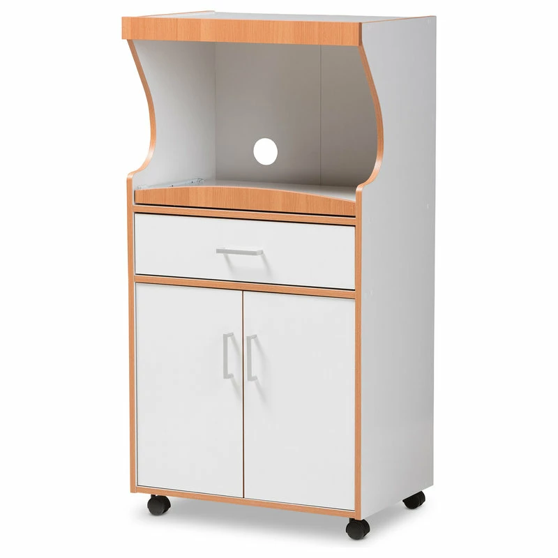 Coupon 🔔 Baxton Studio Edonia Beech Brown And White Finish Kitchen Cabinet ❤️ 1 Coupon 🔔 Baxton Studio Edonia Beech Brown And White Finish Kitchen Cabinet ❤️