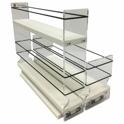 Hot Sale 🥰 Vertical Spice 23x1.5x11 Combo Drawers, Cream 😀