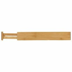 Outlet ⭐ Cortesi Home Traci Bamboo Spring Loaded Adjustable Drawer Dividers, Set Of 4 😍