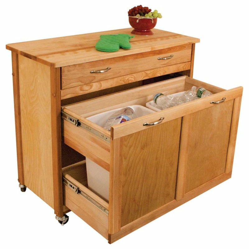 Best Sale 😀 Catskill Craftsmen Pull Out Recycling/Trash Island 😀 7 Best Sale 😀 Catskill Craftsmen Pull Out Recycling/Trash Island 😀 - Image 7